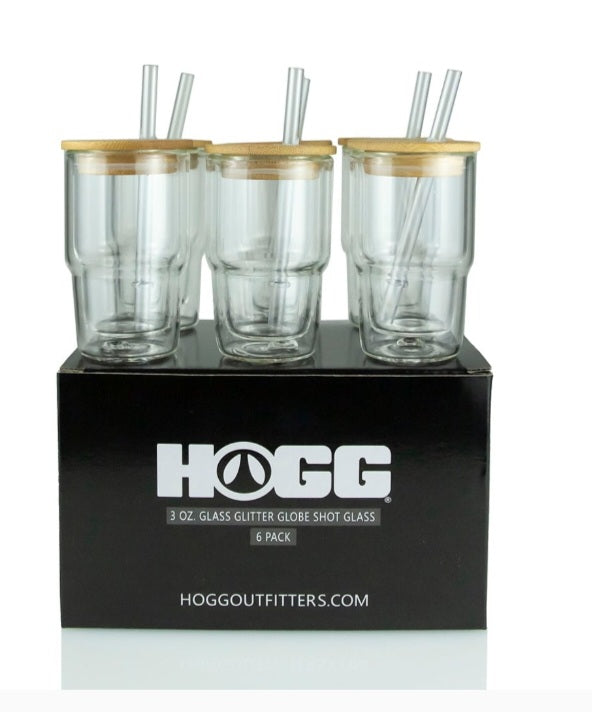 Customizable 3 oz snowglobe shot glass