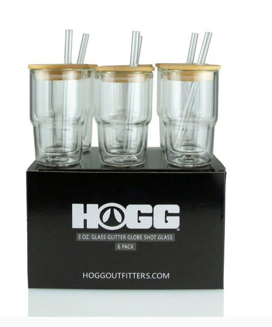 Customizable 3 oz snowglobe shot glass