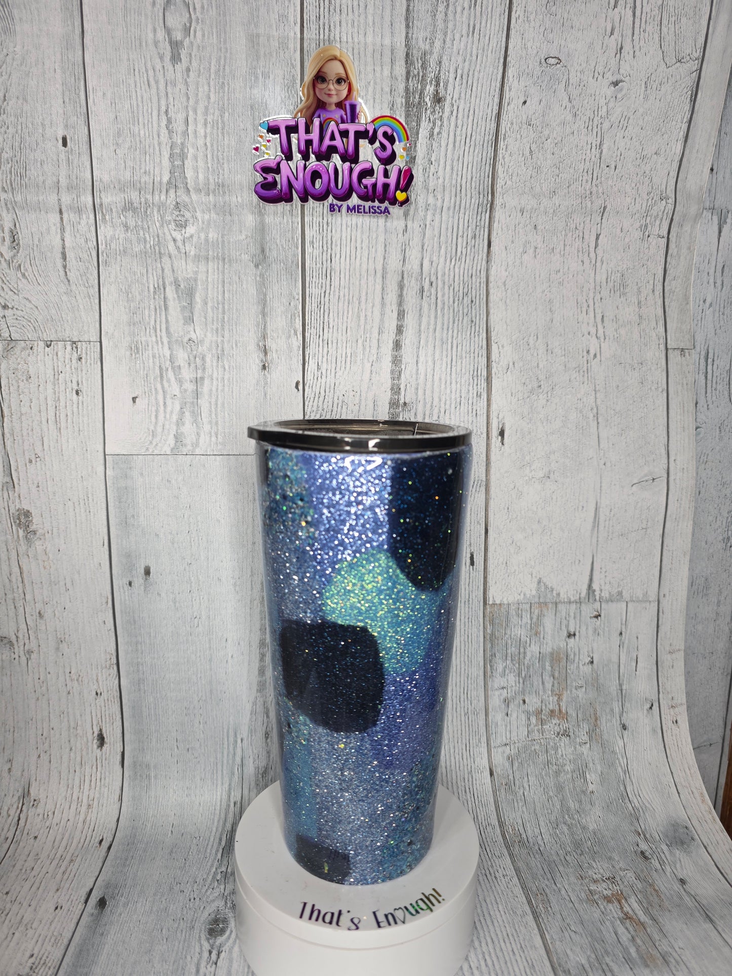 24oz glitter camo