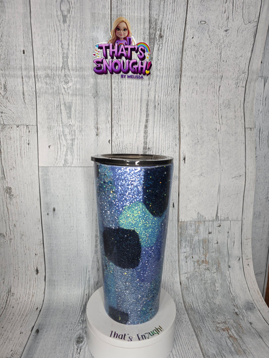24oz glitter camo